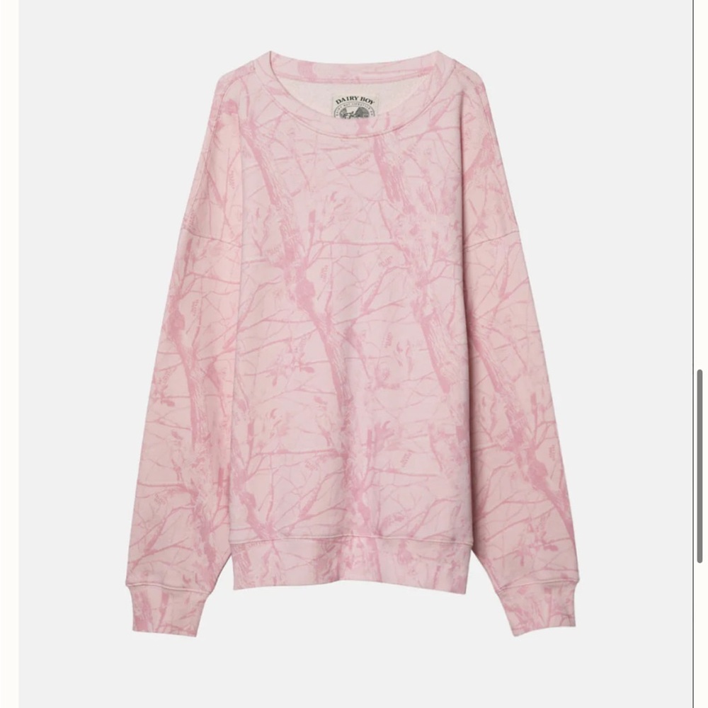 Dairy Boy Bubblegum Camo Crewneck